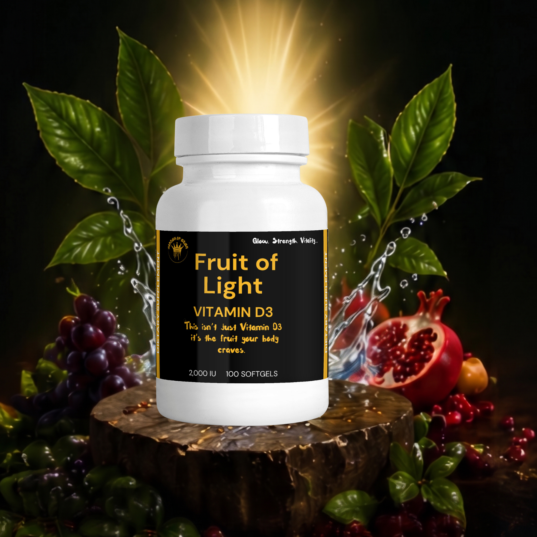 Fruit of Light Vitamin D3 2,000 IU