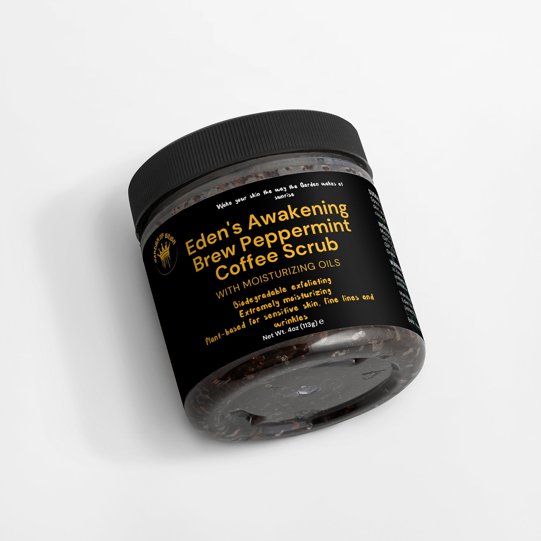 Eden's Awakening Brew Peppermint Coffee Scrub