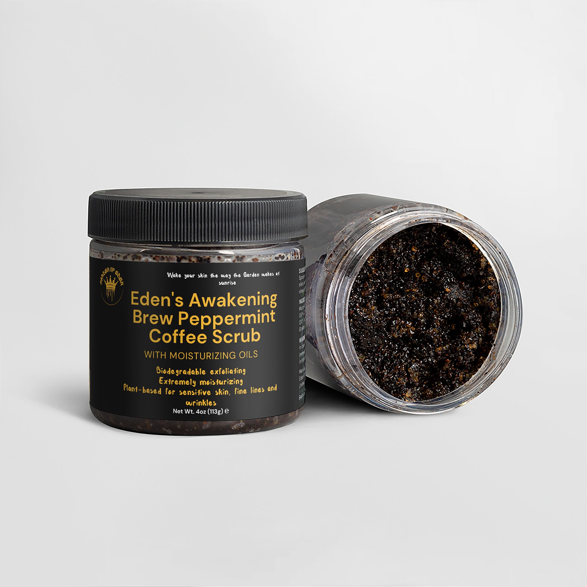 Eden's Awakening Brew Peppermint Coffee Scrub