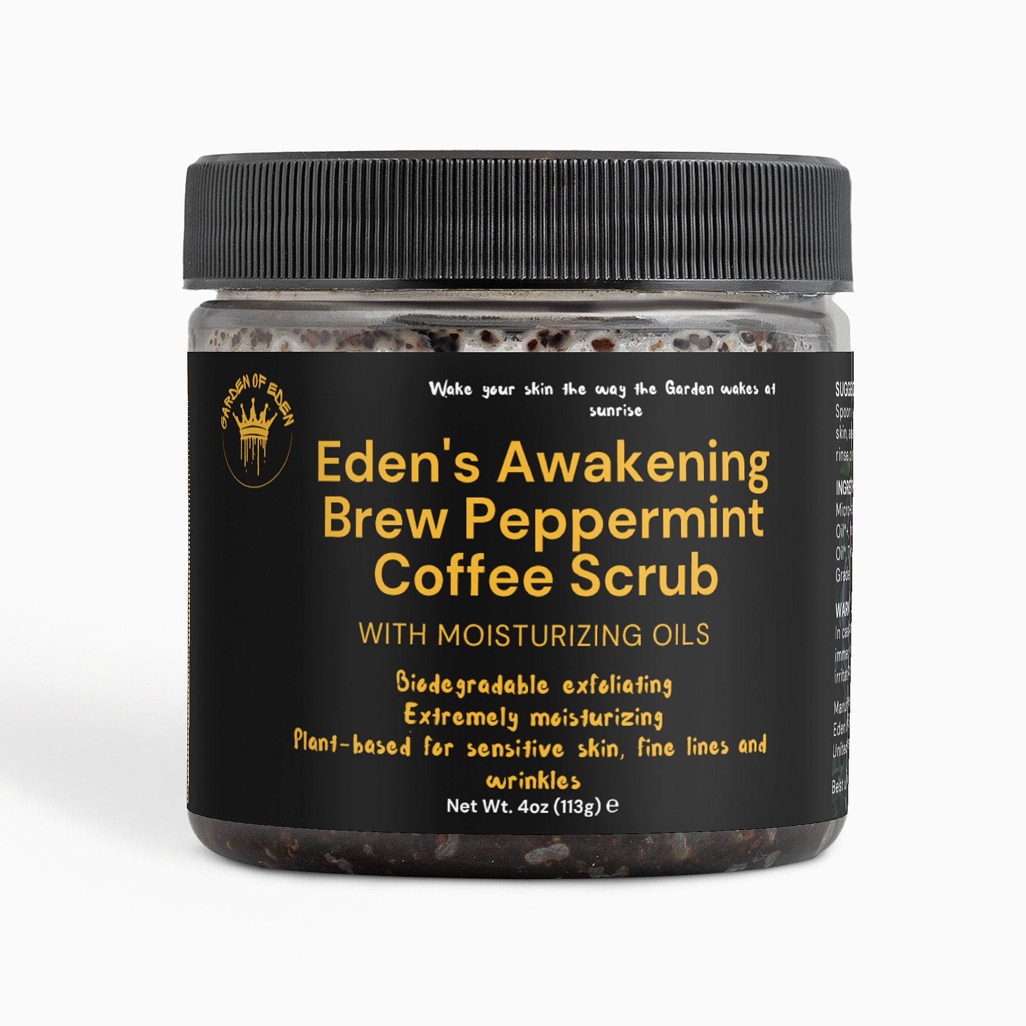 Eden's Awakening Brew Peppermint Coffee Scrub