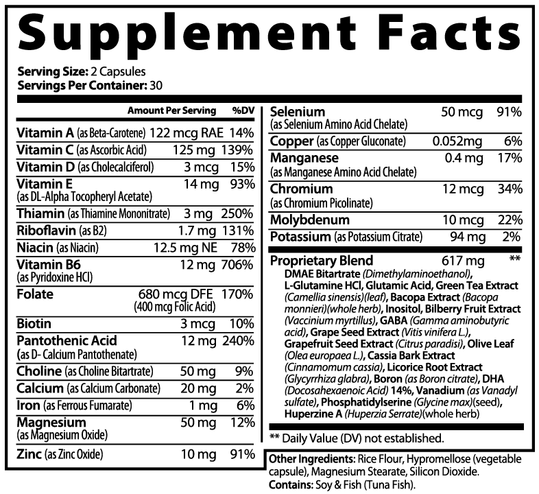 Eden's Clarity Blend Brain & Focus Formula
