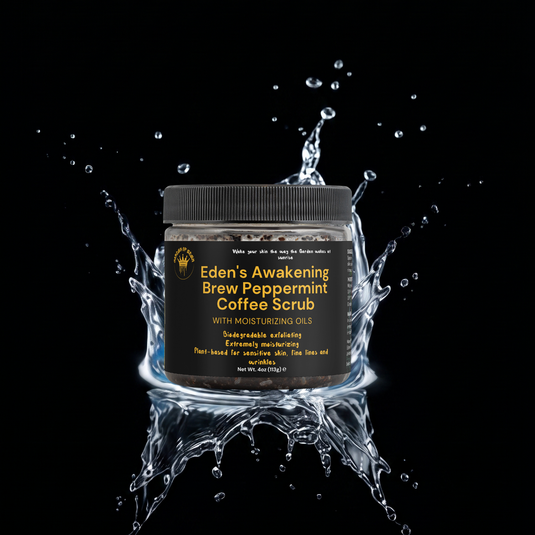 Eden's Awakening Brew Peppermint Coffee Scrub