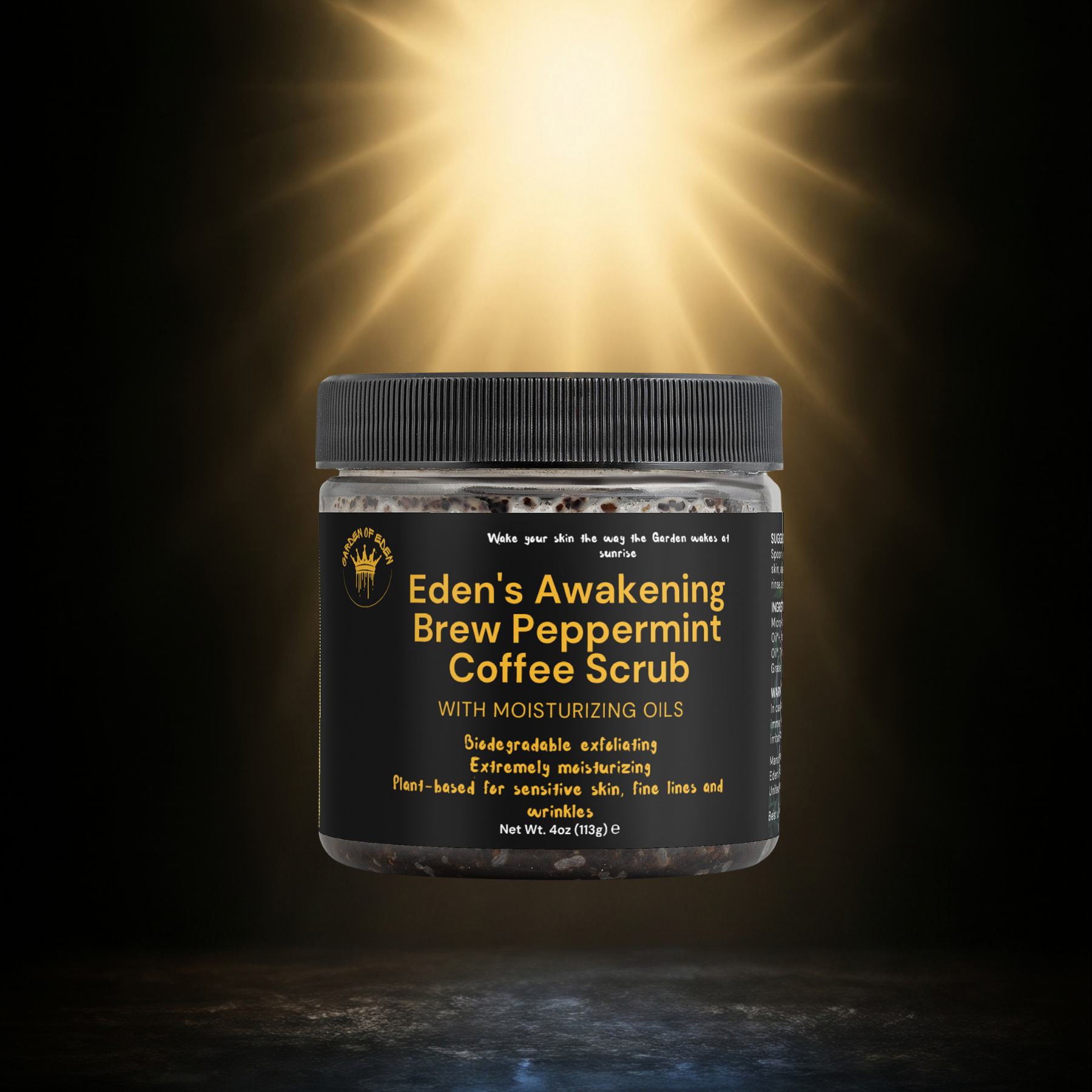Eden's Awakening Brew Peppermint Coffee Scrub