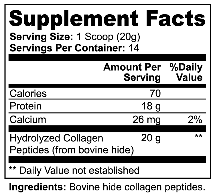 Eve's Ageless Essence Hydrolyzed Collagen Peptides Grass-Fed